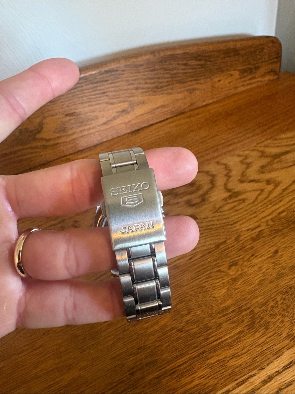 Seiko SNKL45 (Seiko 5, black dial, day date) - Picture 4 of 8